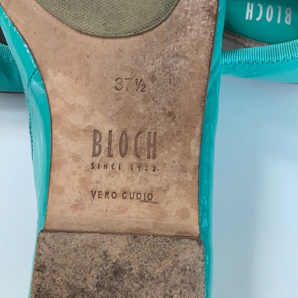 💗3/$15 Bloch Turquoise/Green Size 7.5 Ladies Ballet Slippers - Picture 3 of 3